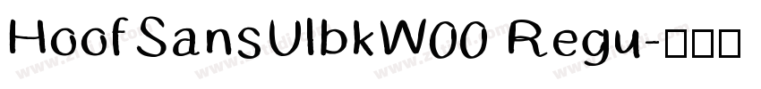HoofSansUlbkW00 Regu字体转换